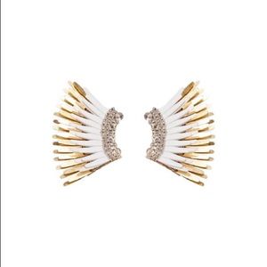 Mignonne Gavigan Mini Madeline Earrings White/Gold